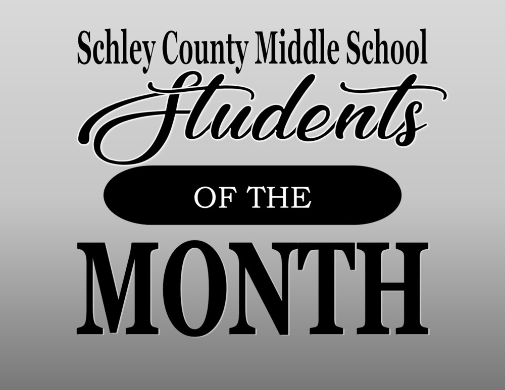 Middle School November/December Students of the Month