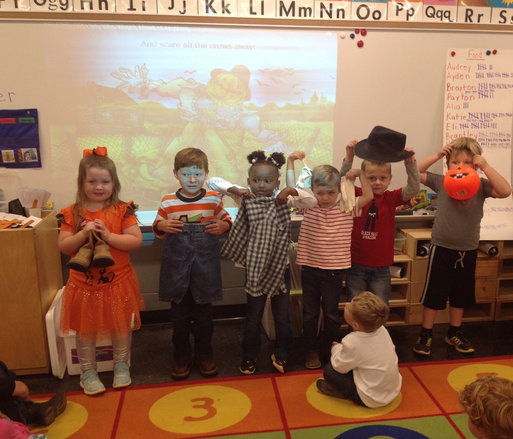 prek students acting out book