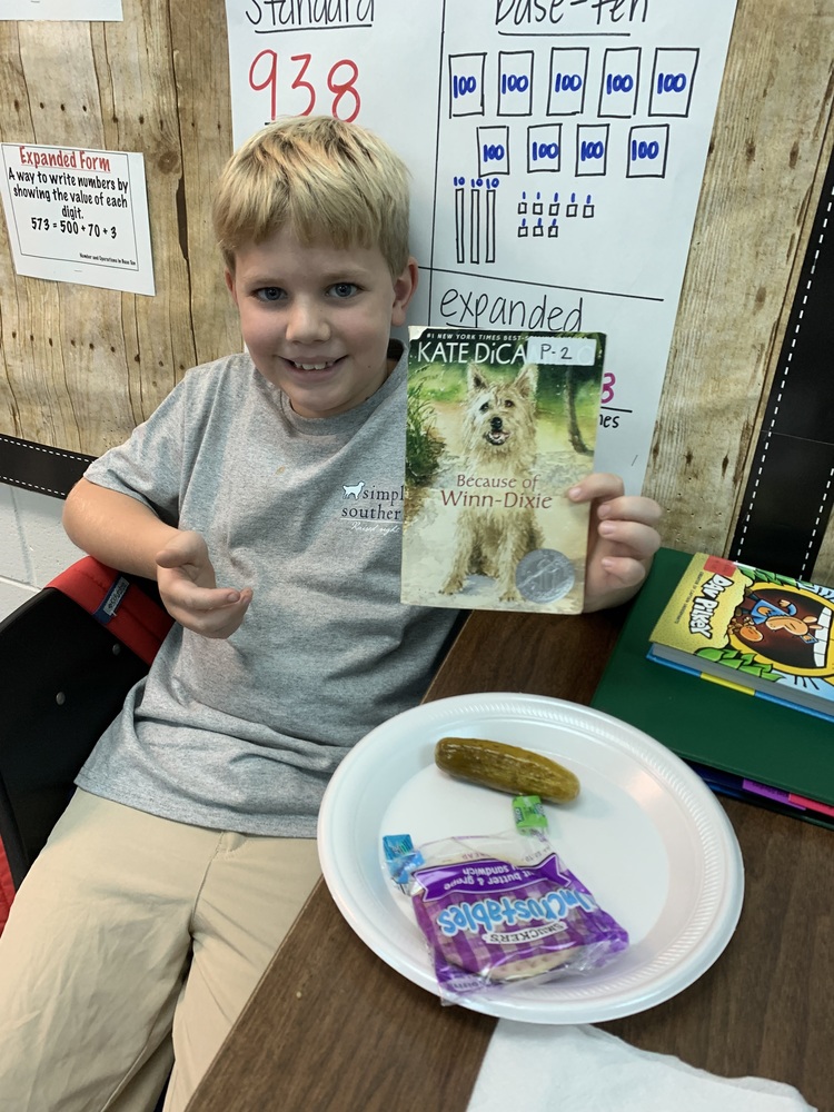 student with novel